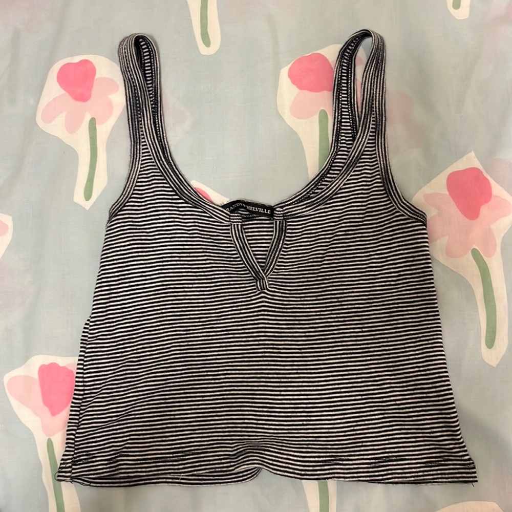 Brandy Melville Striped Cropped Tank